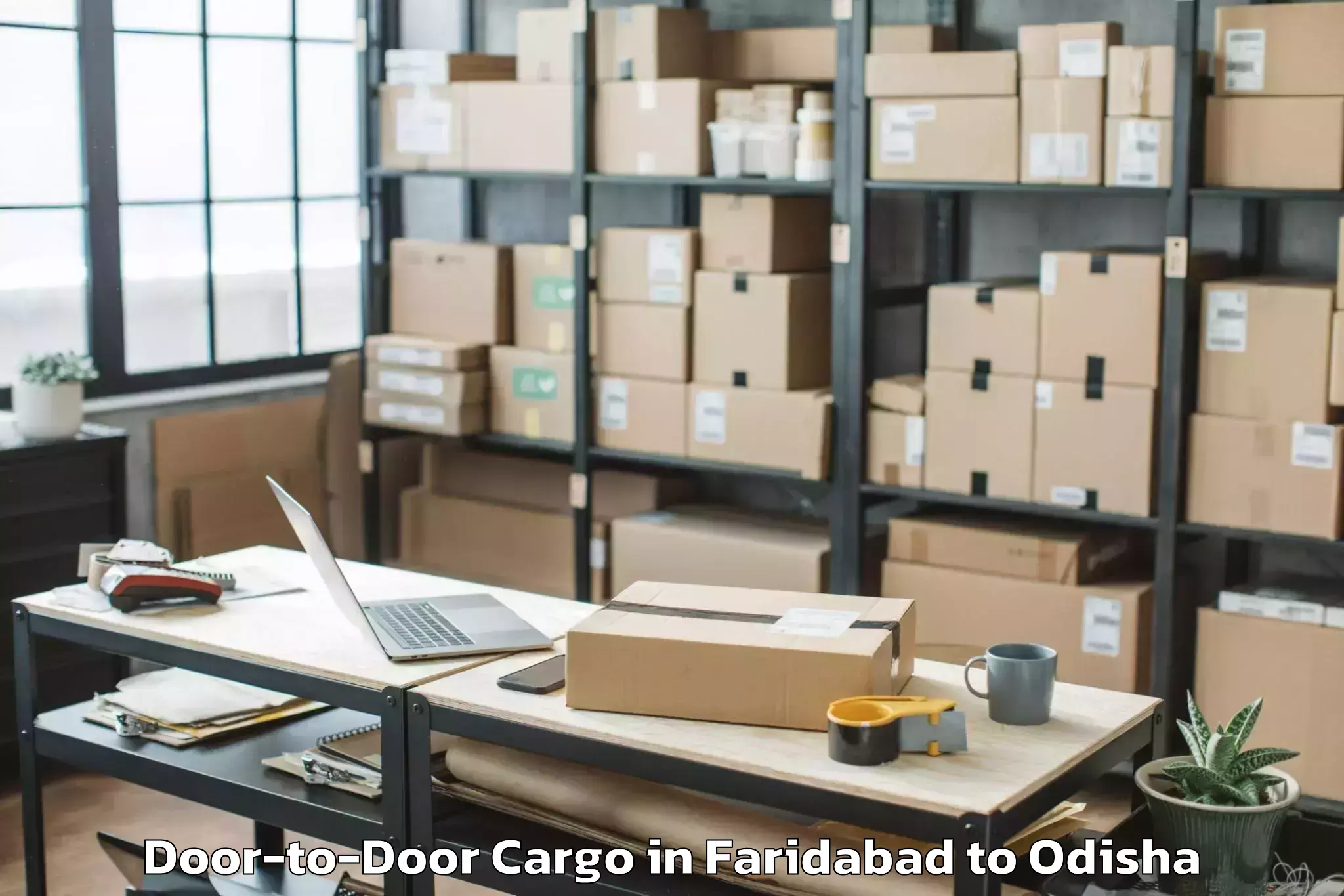 Book Faridabad to Baliguda Door To Door Cargo Online